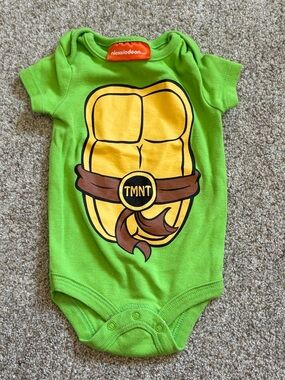 Nickelodeon Teenage Mutant Ninja Turtles green bodysuit 0-3 months baby